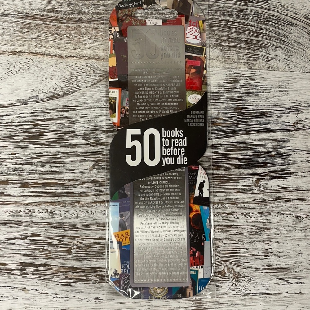 Bucket List Books to Read Stainless Steel Bookmark